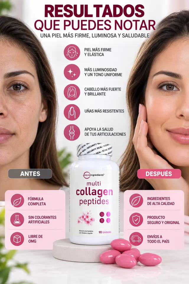 Presentación aspiracional de Multi Collagen Peptides